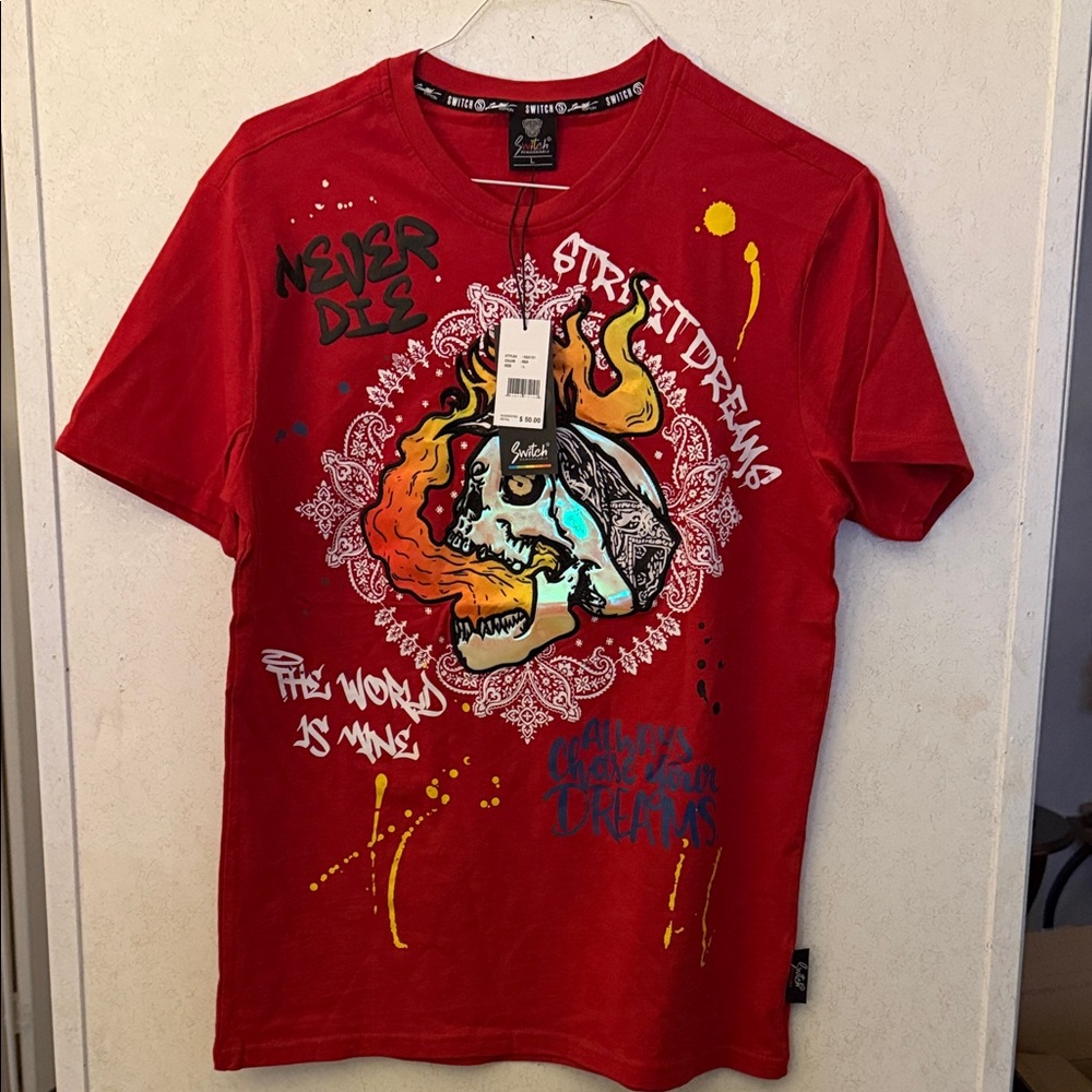 Red Graphic Men's Shirt